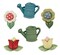 Buttons Galore and More Spring Craft & Sewing Buttons - Garden Treasures - 18 Buttons
